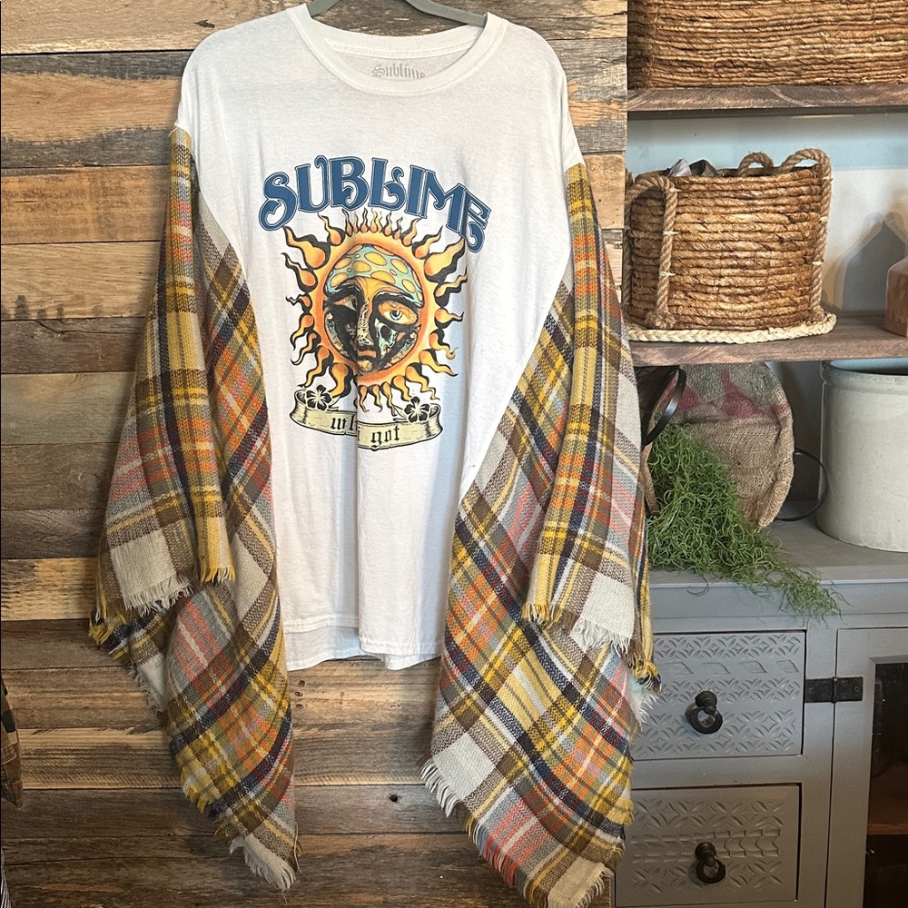 Sublime Graphic Poncho Top